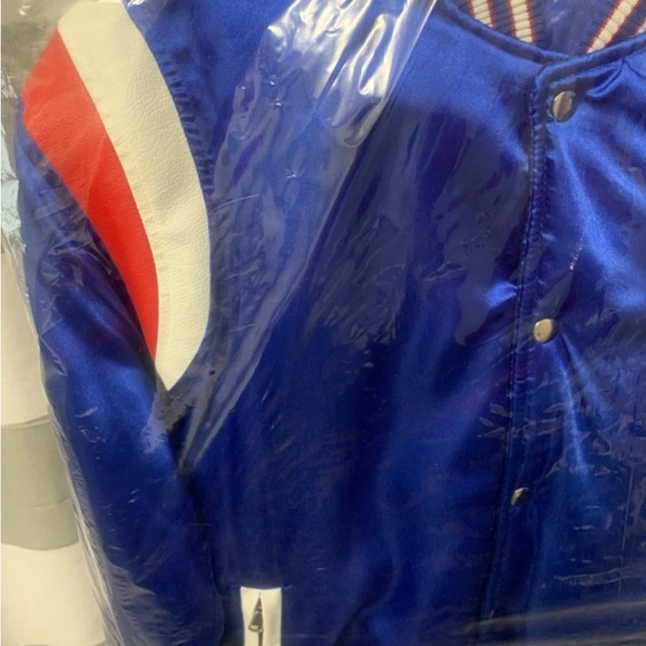 MNML Men’s Blue Teddy Bomber 90s Throwback Street Hip Jacket Coat XL X-Large - Picture 7 of 8